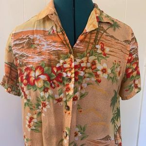 Vintage Hawaiian Button-down Shirt
